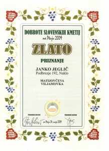 Ptuj 2009 - Zlata viljamovka